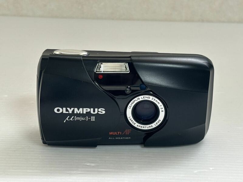OLYMPUS オリンパス mju μ II ミューⅡ ブラック コンパクトフィルムカメラ