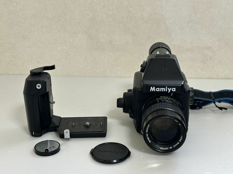 マミヤ Mamiya 645 E 645E　レンズ 150mm 1:3.5 N　中判フィルムカメラ　グリップ付き