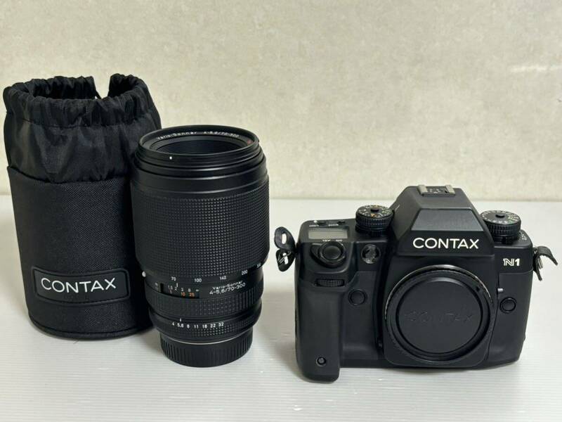コンタックス CONTAX N1　レンズ Carl Zeiss Vario-Sonnar 70-300mm 4-5.6 一眼レフ フイルムカメラ