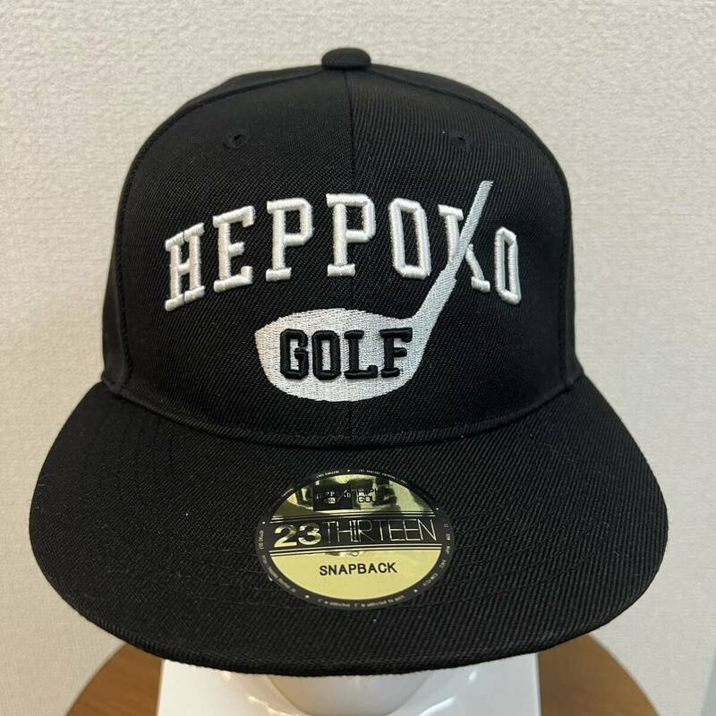 ヘッポコゴルフ オリジナル キャップ CAP golf BASE BK×WH (NEW ERA ニューエラ supreme briefing ping テーラーメイド titleist)