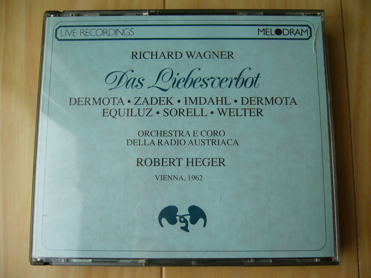 伊 2枚組 CD 恋愛禁制 パレルモの修道女 イタリア オペラ Robert Heger Wagner Das Liebesverbot MEL27052 MELODRAM