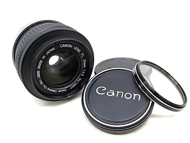 h1061 CANON LENS FL 35mm 1:3.5 キャノン　カメラ　レンズ