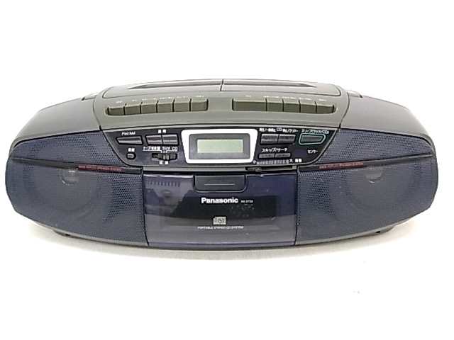 h1075 PANASONIC RX-DT35 ポータブル　ステレオ　CD SYSTEM ラジオ　カセット　通電確認済