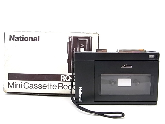 e11661　National RQ-353　ナショナル　ポータブルレコーダー　テープレコーダー　通電確認済　ジャンク品　元箱