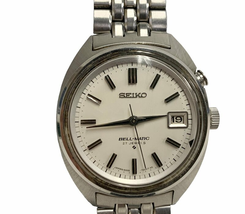 SEIKO セイコー 4005-7000 腕時計 BELL-MATIC ベルマチック 自動巻き 手巻き 27石 デイト 動作確認