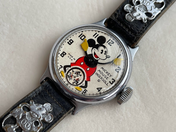１９３０年代製　　INGERSOLL　　MICKEY MOUSE　　　腕時計　　　極美品 　　OH済