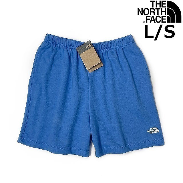 1円～!売切!【正規新品】THE NORTH FACE◆SIMPLE LOGO FLEECE SHORT ショートパンツ US限定 ロゴ刺繍 ランニング キャンプ(L)青 190110-5