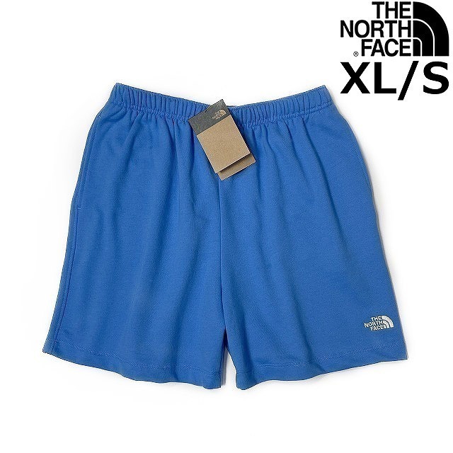 1円～!売切!【正規新品】THE NORTH FACE◆SIMPLE LOGO FLEECE SHORT ショートパンツ US限定 ロゴ刺繍 ランニング シンプル(XL)青 190110-5