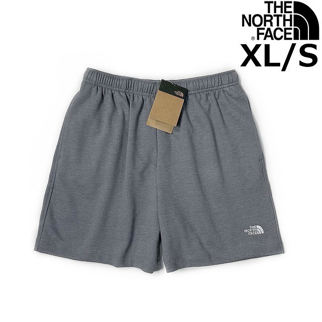 1円～!売切!【正規新品】THE NORTH FACE◆SIMPLE LOGO FLEECE SHORT ショートパンツ US限定 ロゴ刺繍 ランニング 登山(XL)グレー 190110-5