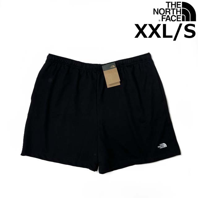 1円～!売切!【正規新品】THE NORTH FACE◆SIMPLE LOGO FLEECE SHORT ショートパンツ US限定 ロゴ刺繍 アウトドア 登山(XXL)黒 190110-5