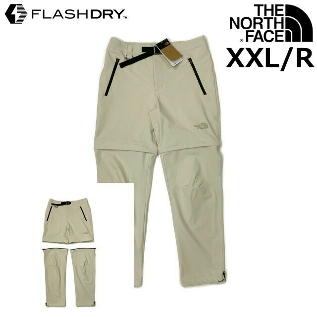 1円～!売切!【正規新品】THE NORTH FACE PARAMOUNT PRO CONVERTIBLE PANTS パンツ ロング US限定 速乾 ベルト付き(XXL/R)ベージュ190110-60