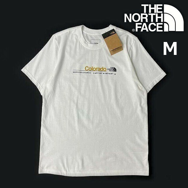 1円～!売切!【正規新品】THE NORTH FACE◆W SHORT-SLEEVE CITY TEE 半袖 Tシャツ US限定 コロラド 男女兼用 アウトドア(M)白 180902-15