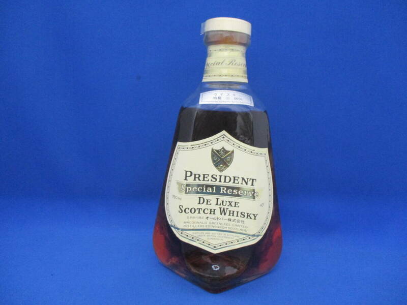 未開栓 PRESIDENT プレジデント スペシャルリザーブ ウイスキー WHISKY 750ml 43% 洋酒【4037】