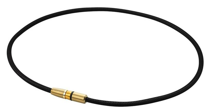 未使用 ファイテン(phiten) ネックレス RAKUWA磁気チタンネックレス BULLET 50cm ブラック/ゴールド 