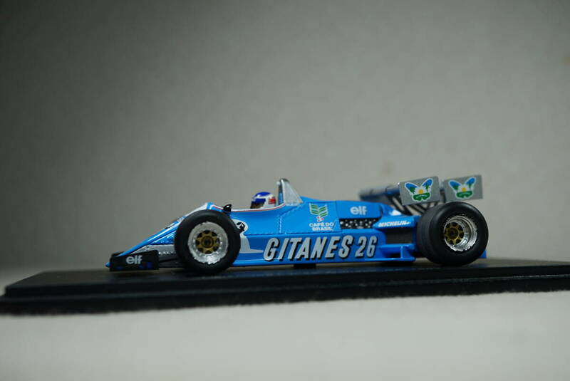 1/43 タバコデカール加工 モナコ ボーゼル spark Ligier JS21 #26 Boesel 1983 Monaco リジェ ジタン GITANES ハイドロニューマチック