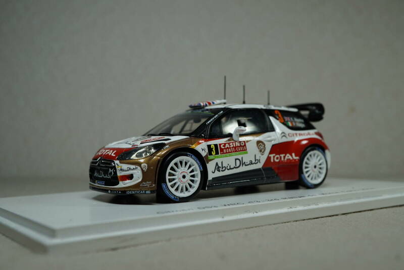 1/43 ミーク モンテ 3位 spark Citroen DS3 WRC #3 Meeke 2014 Rally Monte Carlo 3rd シトロエン Citron アブダビ TOTAL DS 3 AbuDhabi