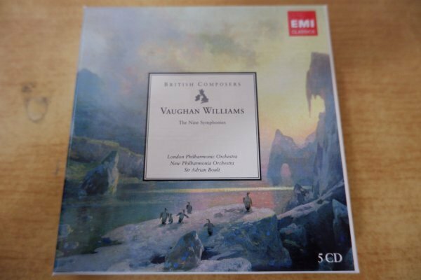 み7-085＜CD/5枚組＞Vaughan Williams: The Nine Symphonies - ボールト/ロンドン・フィルハーモニー管弦楽団/ニュー・フィルハーモニア管