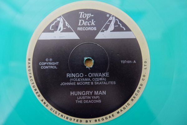 Y3-099＜10inch/カラー盤/美盤＞Ringo - Oiwake / Hungry Man / Valley Of Green / South China Sea - Johnnie Moore & Skatalites