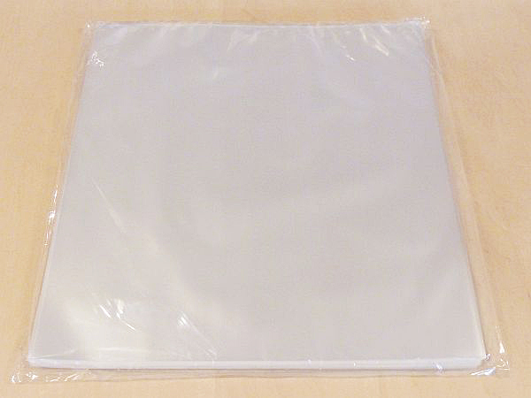 外袋 12インチ LP用 100枚セット 0.06×325×330サイズ PP袋 レコード ジャケット 保護用透明 ビニール 未使用新品 サプライ S1