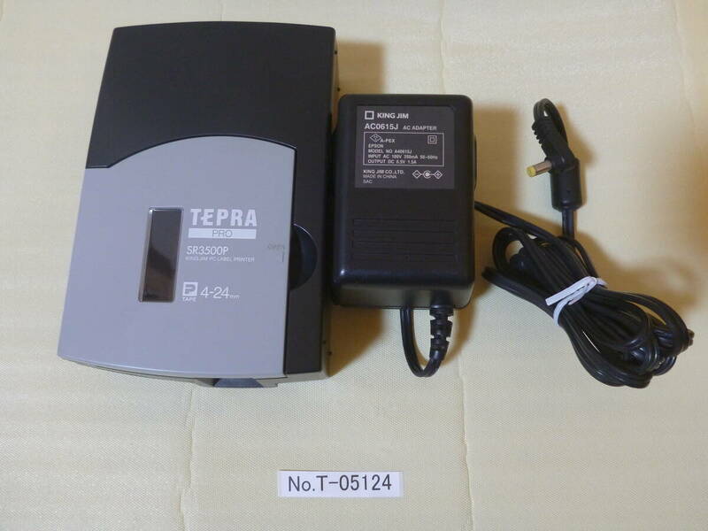 T-05124 / KINGJIM / TEPRA PRO / SR3500P / ラベルプリンタ / PC上でデバイス認識〇 / ゆうパック発送 / 60サイズ / ジャンク扱い