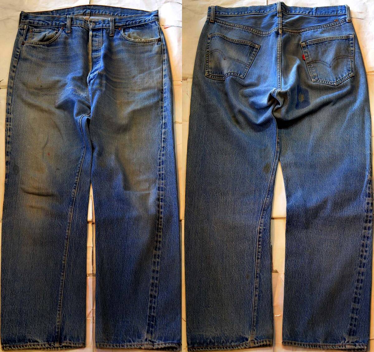 V934/LEVIS501 66前期 ゆったりサイズ 色落抜群！ヴィンテージ