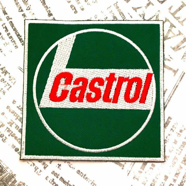 ワッペン / CASTROL カストロール #501 ハンドクラフト 手芸 刺繍 アメリカン雑貨 飾り 素材 アレンジ オシャレ ハンドメイド