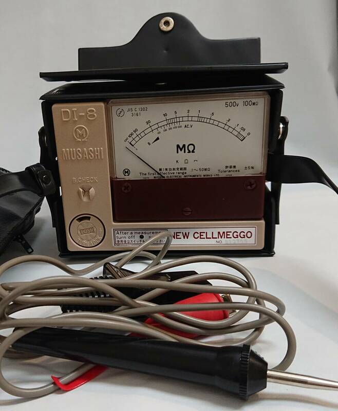 絶縁抵抗計(電池式)DI-8 ムサシ電機