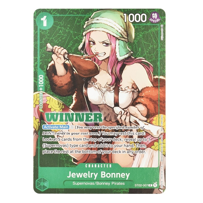ジュエリー・ボニー ウィナー Jewelry Bonney ST02-007 C WINNER 英語版 ワンピースカードゲーム ONE PIECE 美品