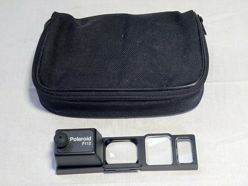 ポラロイド 撮影機材 Polaroid F112 レンズ ケース付き