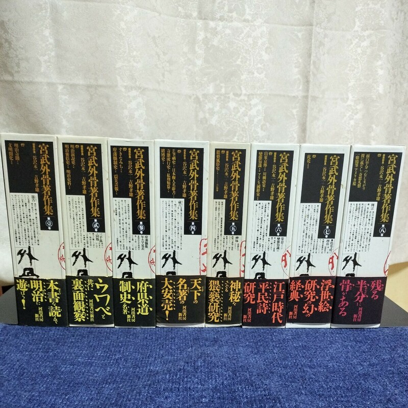 宮武外骨著作集　全８巻揃い　没後四十年記念復刊　1994年2版　河出書房新社　月報/帯付き