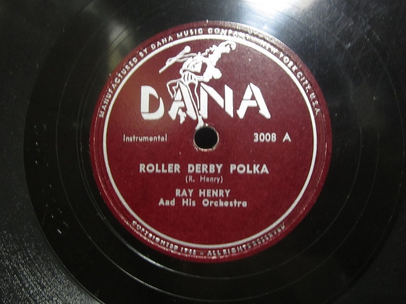 ★☆SP盤レコード 10吋 ROLLER DERBY POLKA / BARREL OF FUN : RAY HENRY 蓄音機用 中古品☆★[6096] 