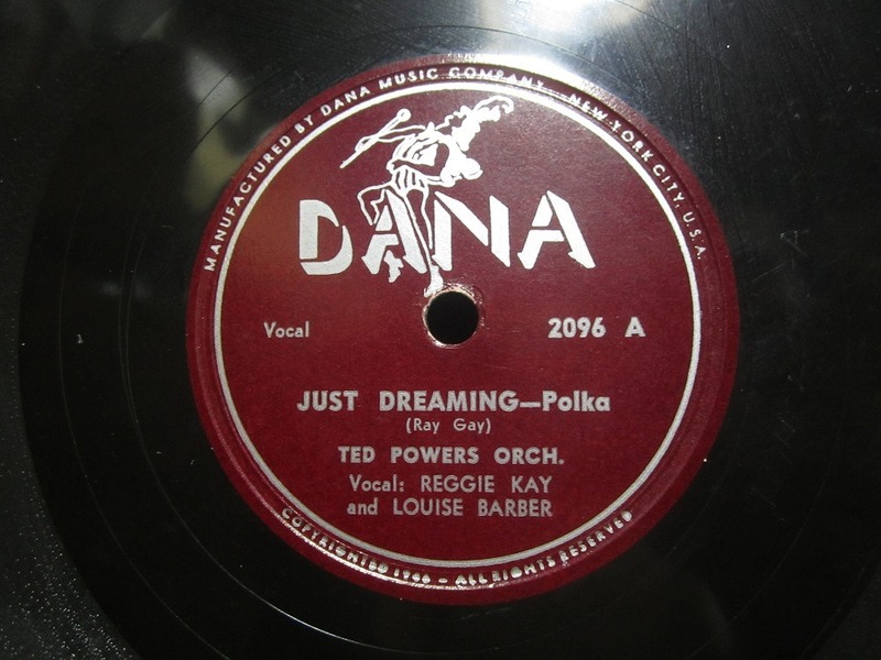 ★☆SP盤レコード 10吋 JUST DREAMING / TURNTABLE : TED POWERS 蓄音機用 中古品☆★[6102] 