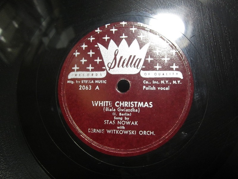 ★☆SP盤レコード 10吋 WHITE CHRISTMAS : STAS NOWAK / SANTA CLAUS IS COMIN TO TOWN : MARIANNE 中古品☆★[6128] 