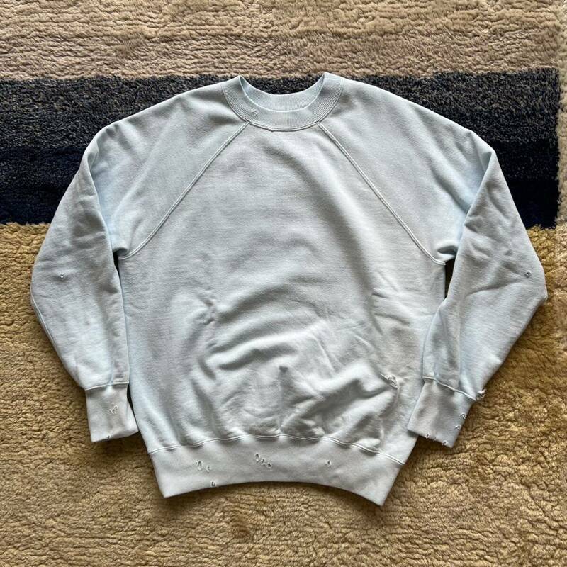 24ss 定価38,500円 MAATEE&SONS SWEAT スカBLUE サイズ2 マーティー&サンズ スウェット ブルー