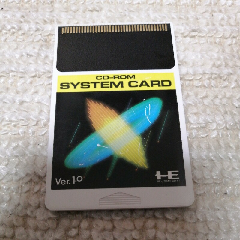 動作確認済 HE system CD-ROM SYSTEM CARD Ver.1.0 PCエンジン CD ロムロム システムカード