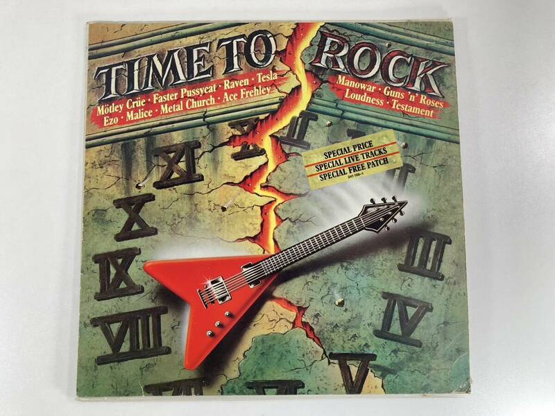 VARIOUS Time To Rock 1987 LPレコード LOUDNESS / EZO / METAL CHURCH / Guns 'N' Roses / MOTLEY CRUE 他