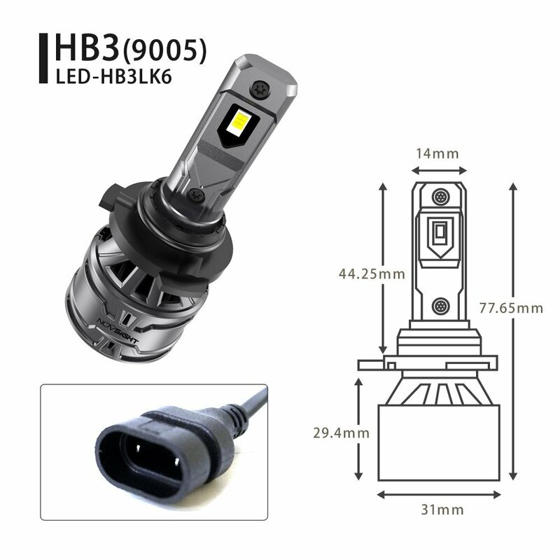 LED ヘッドライト 13000lm HB3 9005 爆光 13000lm 6500k ホワイト 省エネ LED-HB3LK6