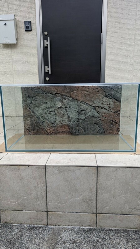 中古KOTOBUKIレグラス90cmガラス水槽 バックスクリーン付