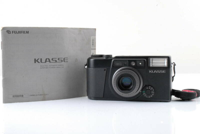 【美品 保障付 動作確認済】Fuji Fujfilm Klasse Black 35mm Point & Shoot Film Camera フジフィルム コンパクト フィルムカメラ #Q7251