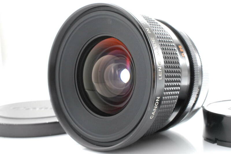 【美品 保障付 動作確認済】Canon FD 20mm f/2.8 S.S.C O Type Wide Angle MF Lens キヤノン マニュアルフォーカスレンズ #Q7543