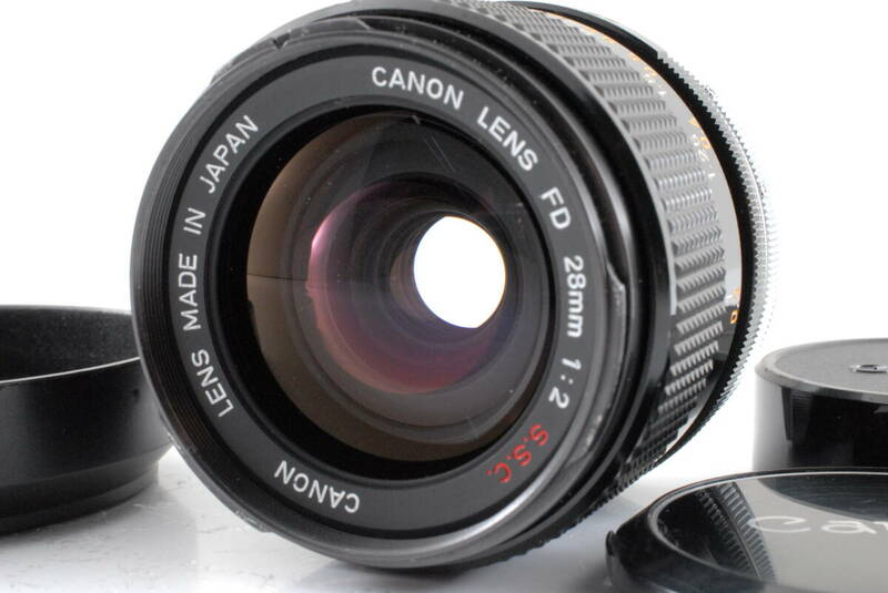【美品 保障付 動作確認済】Canon FD 28mm f2 s.s.c. Wide Angle MF Lens キヤノン マニュアルフォーカスレンズ #Q7534