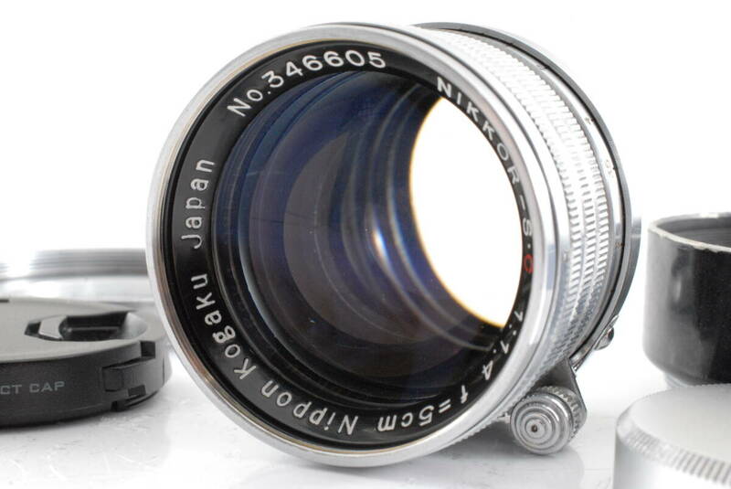 【美品 保障付 動作確認済】Nippon Kogaku Nikon Nikkor-S.C 5cm 50mm F1.4 Leica L39 LTM ニコン マニュアルフォーカス レンズ #Q7665