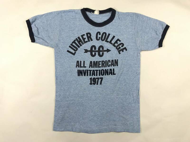 古着 16099 XL 半袖 Tシャツ USA コットン ビンテージ オリジナル vintage 60 70 80 90 スポーツ ウェア リンガー トリム カレッジ