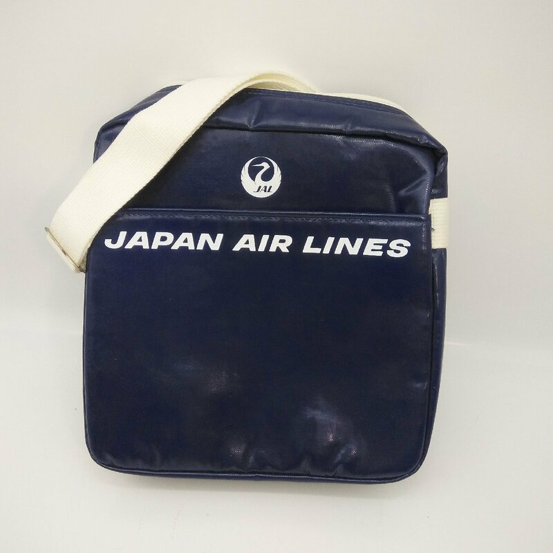 5129 【当時物】APAN AIR LINES JAL 日本航空 ショルダーバッグ 鶴丸 JL 希少品 復刻品