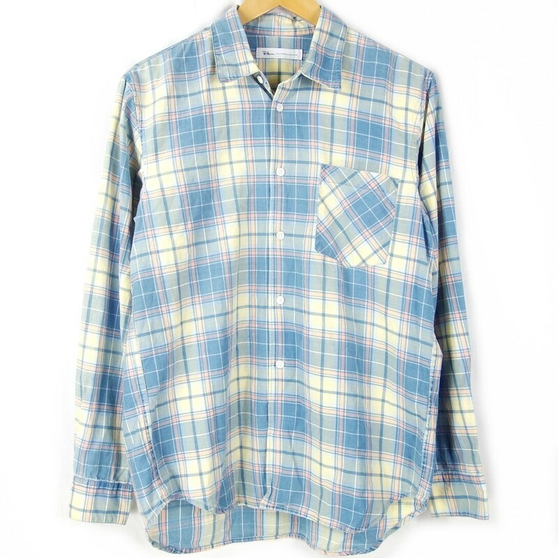 ■Ron Herman ロンハーマン / サザビーリーグ / MADE IN JAPAN 日本製 / メンズ / 褪色 ウォッシュ加工 チェックシャツ size M / トップス