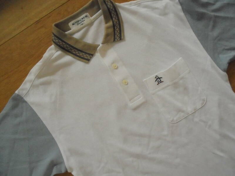 日本製 デサント マンシングウェア Munsingwear GRANDSLAM ゴルフ 半袖ポロシャツ M ホワイト