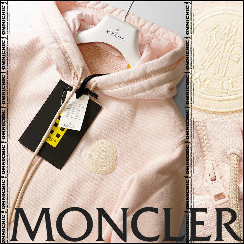 国内正規品ビックワッペン■新品117,000円【2 MONCLER GENIUS 1952 】モンクレールジーニアスガーメントダイジップパーカーS/8G00008ピンク