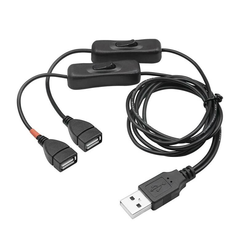 【人気商品】スイッチ1mUSB USB 延長ケーブル便利な 2分岐 YFFSFDC 二股コード データ転送と充電+充電専用オン/オ
