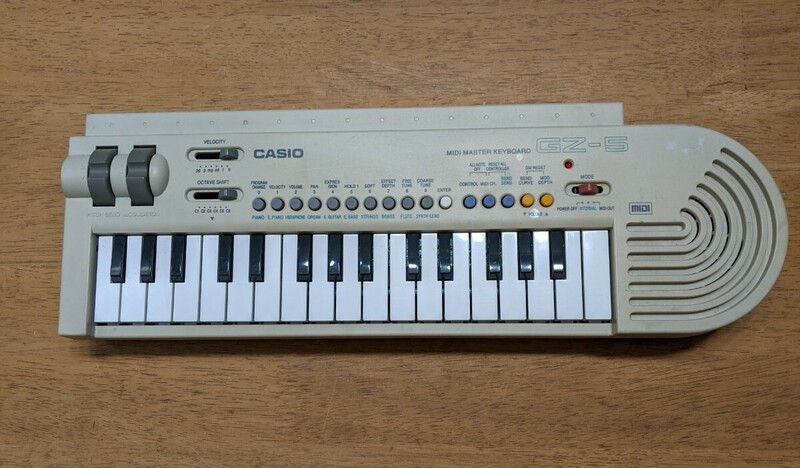 IY1548 CASIO GZ-5 MIDI MASTER KEYBOARD/ミディ マスター キーボード/カシオ 現状品 JUNK
