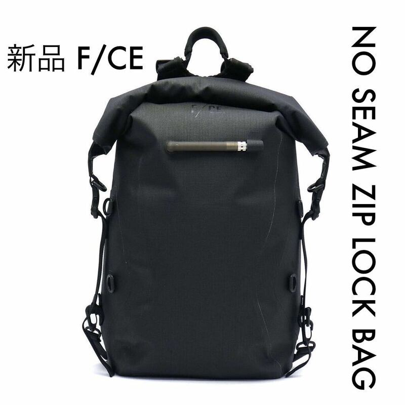 新品★エフシーイー F/CE. DRY LINE ドライライン NO SEAM ZIP LOCK BAG ノーシームジップロックバッグ 大容量 ブラック バックパック